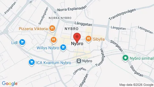 Kontorslokaler att hyra i Nybro - Bild från Google Street View