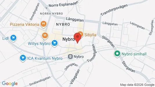 Kontorslokaler att hyra i Nybro - Bild från Google Street View