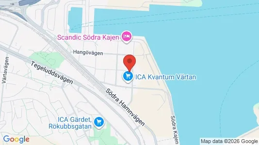 Kontorslokaler att hyra i Gärdet/Djurgården - kort over placeringen