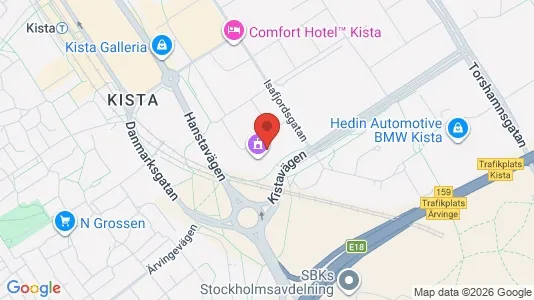 Kontorslokaler att hyra i Västerort - kort over placeringen
