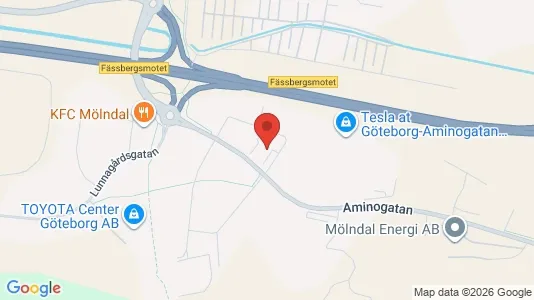 Kontorslokaler att hyra i Mölndal - kort over placeringen