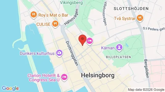 Kontorslokaler att hyra i Helsingborg - kort over placeringen
