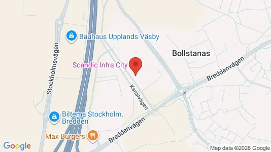 Kontorslokaler att hyra i Upplands Väsby - kort over placeringen