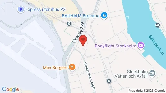 Kontorslokaler att hyra i Västerort - kort over placeringen