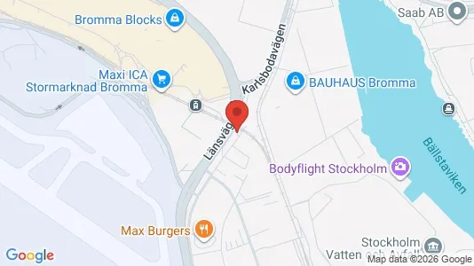 Kontorslokaler att hyra i Västerort - kort over placeringen