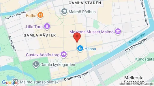 Kontorslokaler att hyra i Malmö Centrum - kort over placeringen