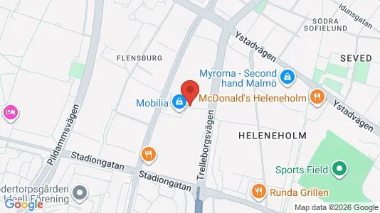 Kontorslokaler att hyra i Malmö Centrum - kort over placeringen