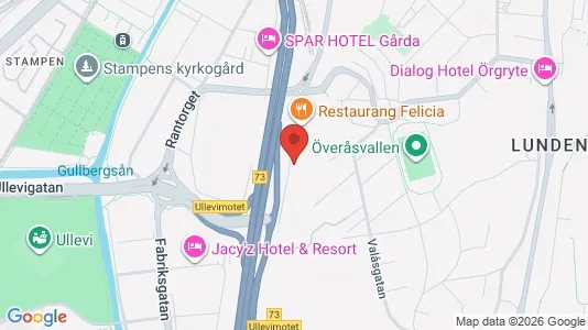 Kontorslokaler att hyra i Örgryte-Härlanda - kort over placeringen