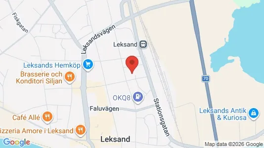 Kontorslokaler att hyra i Leksand - Bild från Google Street View