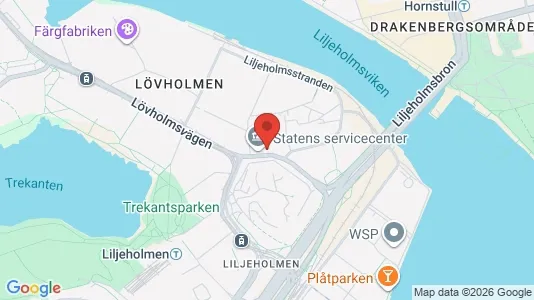 Kontorslokaler att hyra i Södermalm - kort over placeringen