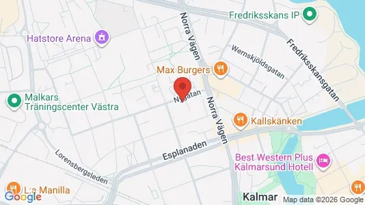 Kontorslokaler att hyra i Kalmar - kort over placeringen
