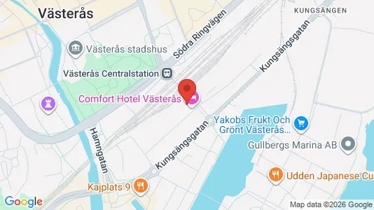 Kontorslokaler att hyra i Västerås - kort over placeringen