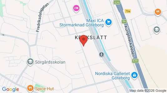 Kontorslokaler att hyra i Örgryte-Härlanda - kort over placeringen