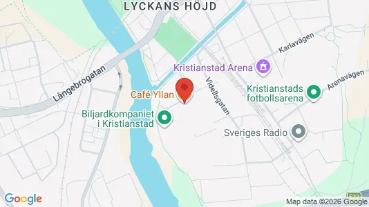 Kontorslokaler att hyra i Kristianstad - kort over placeringen