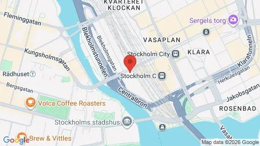 Kontorslokaler att hyra i Stockholm Innerstad - kort over placeringen