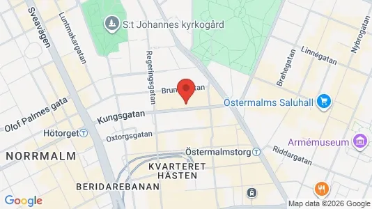 Kontorslokaler att hyra i Stockholm Innerstad - kort over placeringen