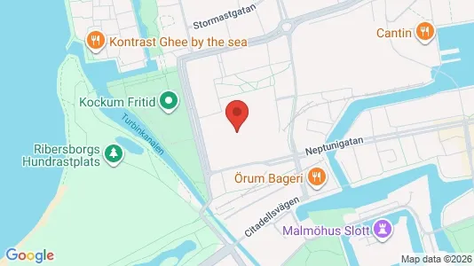 Kontorslokaler att hyra i Malmö Centrum - kort over placeringen