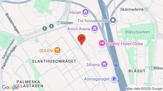Kontorslokaler att hyra i Söderort - kort over placeringen
