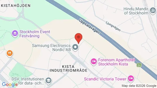 Kontorslokaler att hyra i Västerort - kort over placeringen