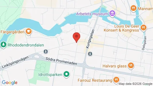 Kontorslokaler att hyra i Norrköping - kort over placeringen