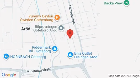 Kontorslokaler att hyra i Norra hisingen - kort over placeringen