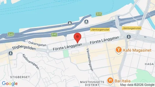 Kontorslokaler att hyra i Göteborg Centrum - kort over placeringen