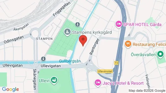 Kontorslokaler att hyra i Örgryte-Härlanda - kort over placeringen