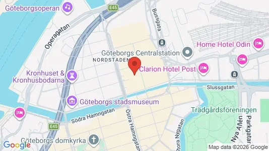 Kontorslokaler att hyra i Göteborg Centrum - kort over placeringen
