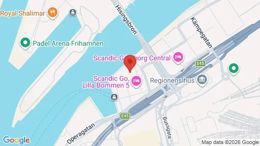 Kontorslokaler att hyra i Göteborg Centrum - kort over placeringen