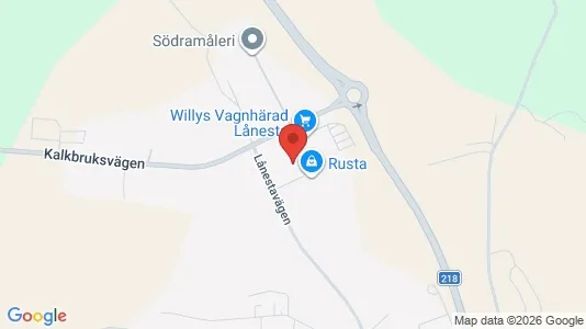 Kontorslokaler att hyra i Trosa - kort over placeringen