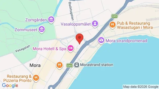 Kontorslokaler att hyra i Mora - kort over placeringen