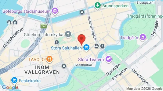Kontorslokaler att hyra i Göteborg Centrum - kort over placeringen