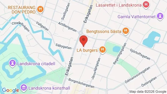 Kontorslokaler att hyra i Landskrona - kort over placeringen