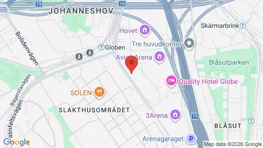 Kontorslokaler att hyra i Söderort - kort over placeringen