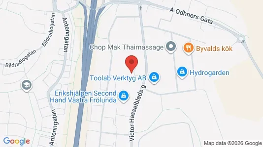 Coworking spaces att hyra i Askim-Frölunda-Högsbo - kort over placeringen