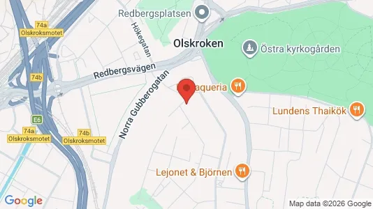 Kontorslokaler att hyra i Örgryte-Härlanda - kort over placeringen