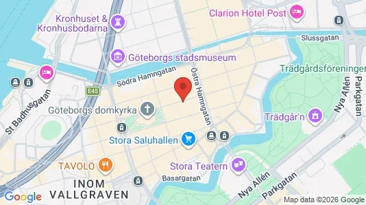 Kontorslokaler att hyra i Göteborg Centrum - kort over placeringen