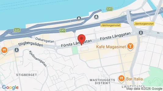 Kontorslokaler att hyra i Göteborg Centrum - kort over placeringen