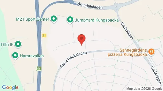 Coworking spaces att hyra i Kungsbacka - kort over placeringen