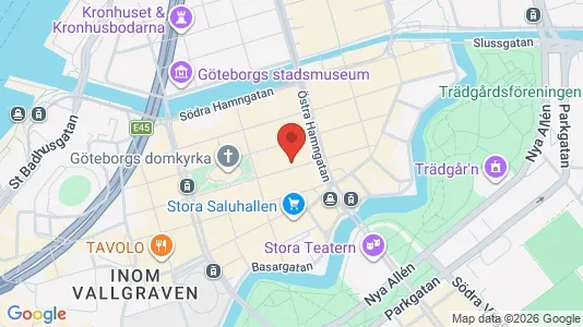 Kontorslokaler att hyra i Göteborg Centrum - kort over placeringen