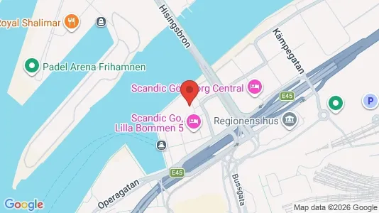 Kontorslokaler att hyra i Göteborg Centrum - kort over placeringen