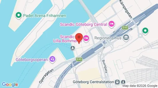 Kontorslokaler att hyra i Göteborg Centrum - kort over placeringen