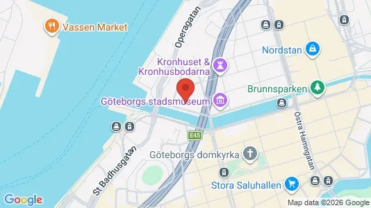 Kontorslokaler att hyra i Göteborg Centrum - kort over placeringen