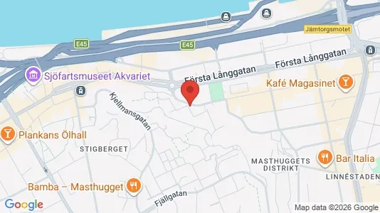 Kontorslokaler att hyra i Göteborg Centrum - kort over placeringen