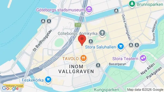 Kontorslokaler att hyra i Göteborg Centrum - kort over placeringen