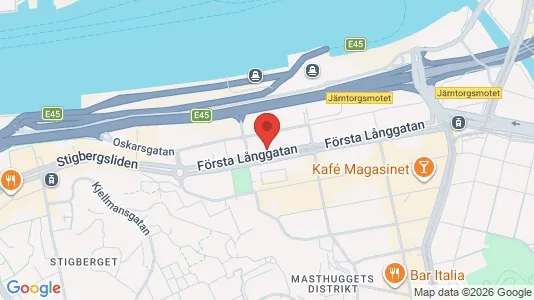 Kontorslokaler att hyra i Göteborg Centrum - kort over placeringen