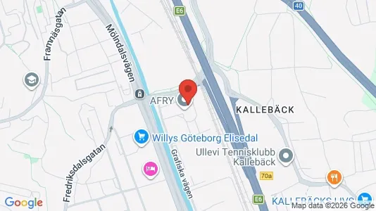 Kontorslokaler att hyra i Johanneberg - kort over placeringen