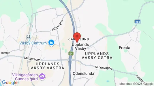 Kontorslokaler att hyra i Upplands Väsby - kort over placeringen