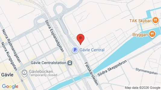 Kontorslokaler att hyra i Gävle - Bild från Google Street View