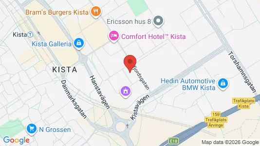 Kontorslokaler att hyra i Västerort - kort over placeringen